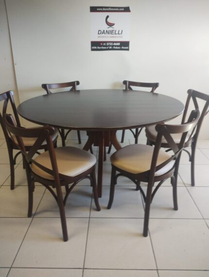 MESA DE JANTAR EM MADEIRA 150CM R$ 5.530,00